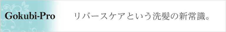 GOKUBI PRO リバースケアという洗髪の新常識。